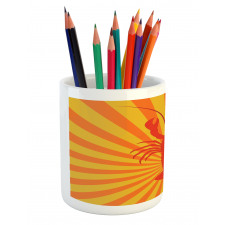 Aquatic Animal Lines Pencil Pen Holder