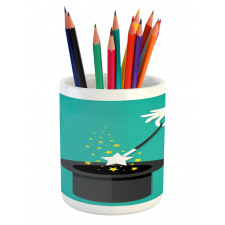 Magician Spell Black Hat Pencil Pen Holder