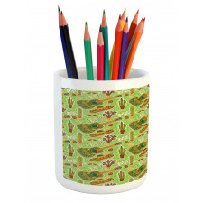 Colorful Doodle Fiesta Pencil Pen Holder