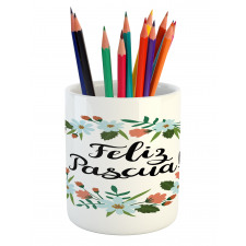 Feliz Pascua Easter Pencil Pen Holder