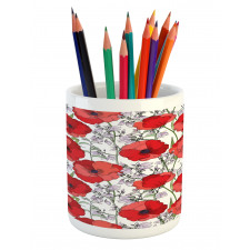 Rural Garden in Blossom Pencil Pen Holder