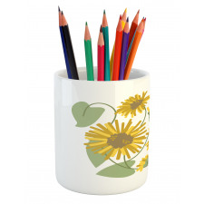 Bedding Plants Artwork Pencil Pen Holder