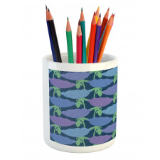 Tree Peony Stem Leaves Pencil Pen Holder