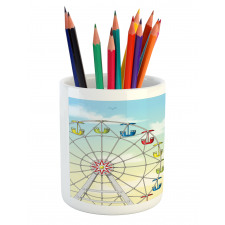 Colorful Cars Sky Pencil Pen Holder