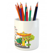 Carnival Tents Pencil Pen Holder