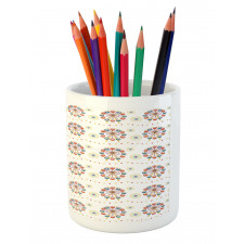 Pennant Flags Star Pencil Pen Holder