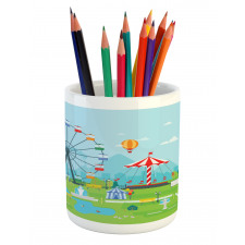 Amusement Park Pencil Pen Holder