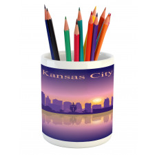 Downtown Cityscape Pencil Pen Holder