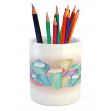 Natural Uncut Minerals Pencil Pen Holder