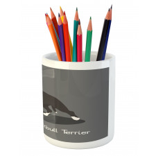 American Cartoon Terrier Pencil Pen Holder