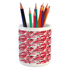 Flower of Hawaiian Jungles Pencil Pen Holder