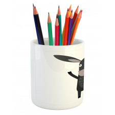 Happy Donkey with a Smile Pencil Pen Holder