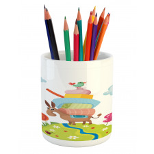 Goofy Donkey with Baggages Pencil Pen Holder