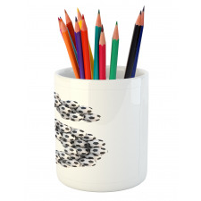 Hexagon Pattern Balls Pencil Pen Holder