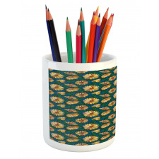 Flower Growth Leaves Pencil Pen Holder