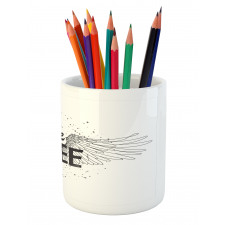 Ink Written Be Free Pencil Pen Holder