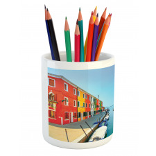 Urban Life with Boats Pencil Pen Holder