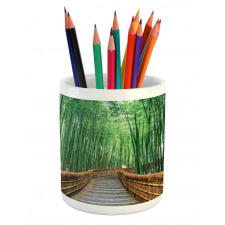 Tropical Exotic Scenery Pencil Pen Holder