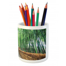 Tropical Exotic Scenery Pencil Pen Holder