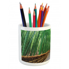 Tropical Exotic Scenery Pencil Pen Holder