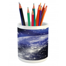 Nebula Galaxy Scenery Pencil Pen Holder