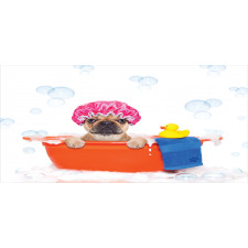 Dog Having a Bath Tub Pencil Pen Holder