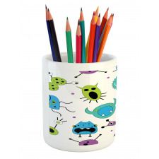 Colorful Monster Design Virus Pencil Pen Holder