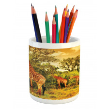 Safari Animals Pencil Pen Holder