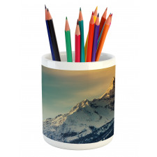 Winter Landscape Panorama Pencil Pen Holder