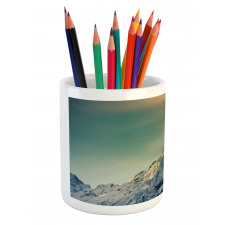 Winter Landscape Panorama Pencil Pen Holder