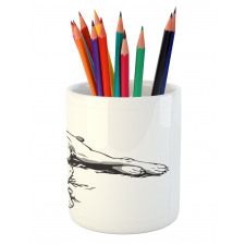 Animal Tribal Elements Pencil Pen Holder