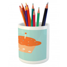 Birthday Bunny Giant Cupcake Pencil Pen Holder