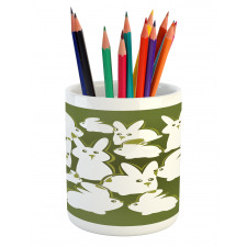 Funny Cartoon Easter Animal Pencil Pen Holder