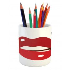 Minimalistic of Upper Lip Mole Pencil Pen Holder