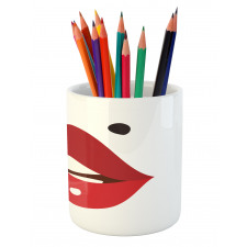 Minimalistic of Upper Lip Mole Pencil Pen Holder