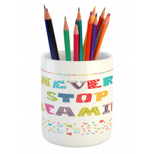 Assortment of Childish Motifs Pencil Pen Holder