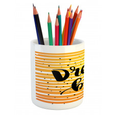 Horizontal Ombre Line Design Pencil Pen Holder