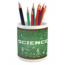 Science Word on Chalkboard Pencil Pen Holder