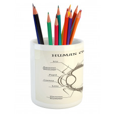 Structure of the Human Eye Pencil Pen Holder