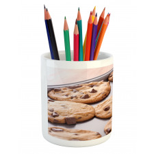 Chocolate Snacks on a Tray Pencil Pen Holder