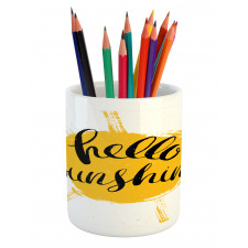 Summer Season Words Pencil Pen Holder