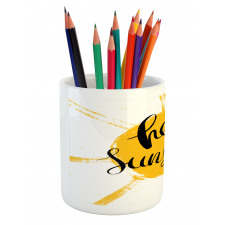 Summer Season Words Pencil Pen Holder