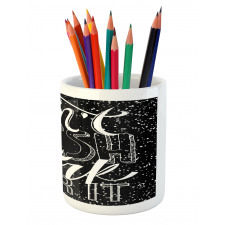 Dont Wish for It Work for It Pencil Pen Holder