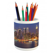 Urban Life Theme Pencil Pen Holder