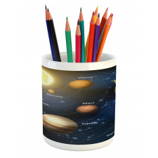 Solar System Planets Pencil Pen Holder