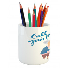 Woman and Mother Design Pencil Pen Holder