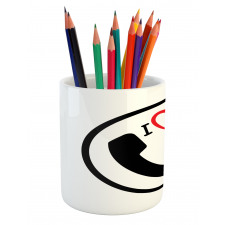 I Love You Mom Message Pencil Pen Holder