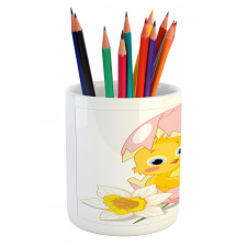 Daffodil Chicks Cracked Egg Pencil Pen Holder