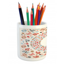 Botany and Birds Art Pencil Pen Holder