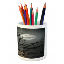 Bare Branches and Full Moon Pencil Pen Holder